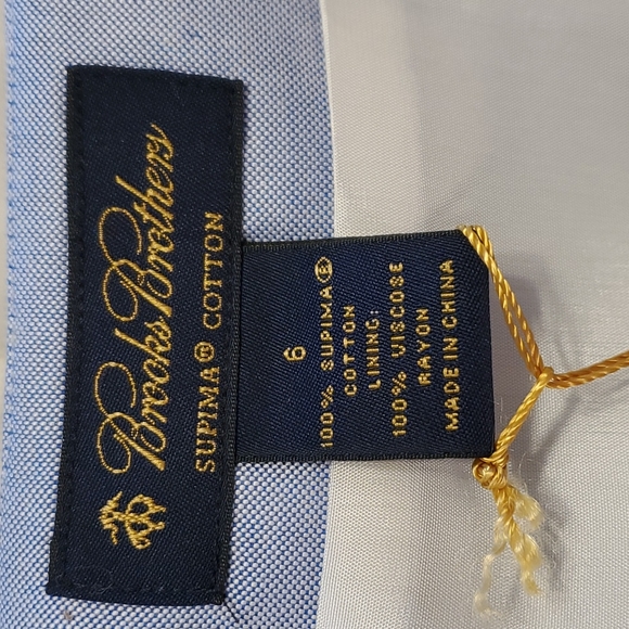 Brooks Bros Professional 2-pc Light Bl Box Pleats Skirt w Jacket Suit Sz 6 NWOT - Picture 7 of 16